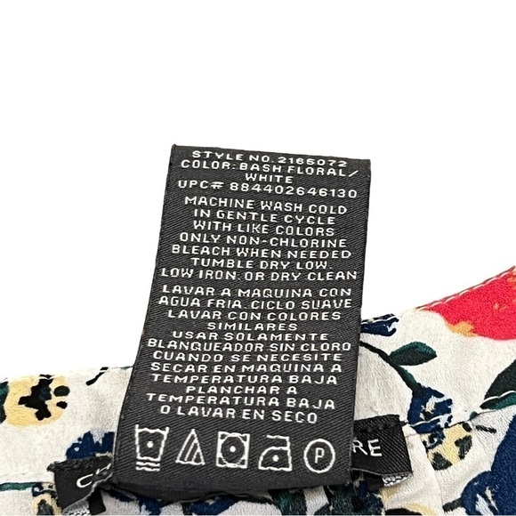 Chelsea & Theodore Floral Sleeveless Button Down Blouse, Size Small - Picture 10 of 13